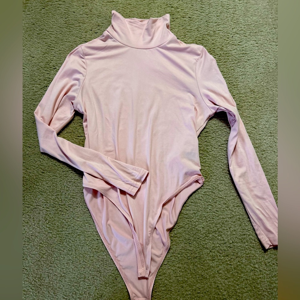 SHEIN Dusty Pink, Long Sleeve Bodysuit. Never worn.